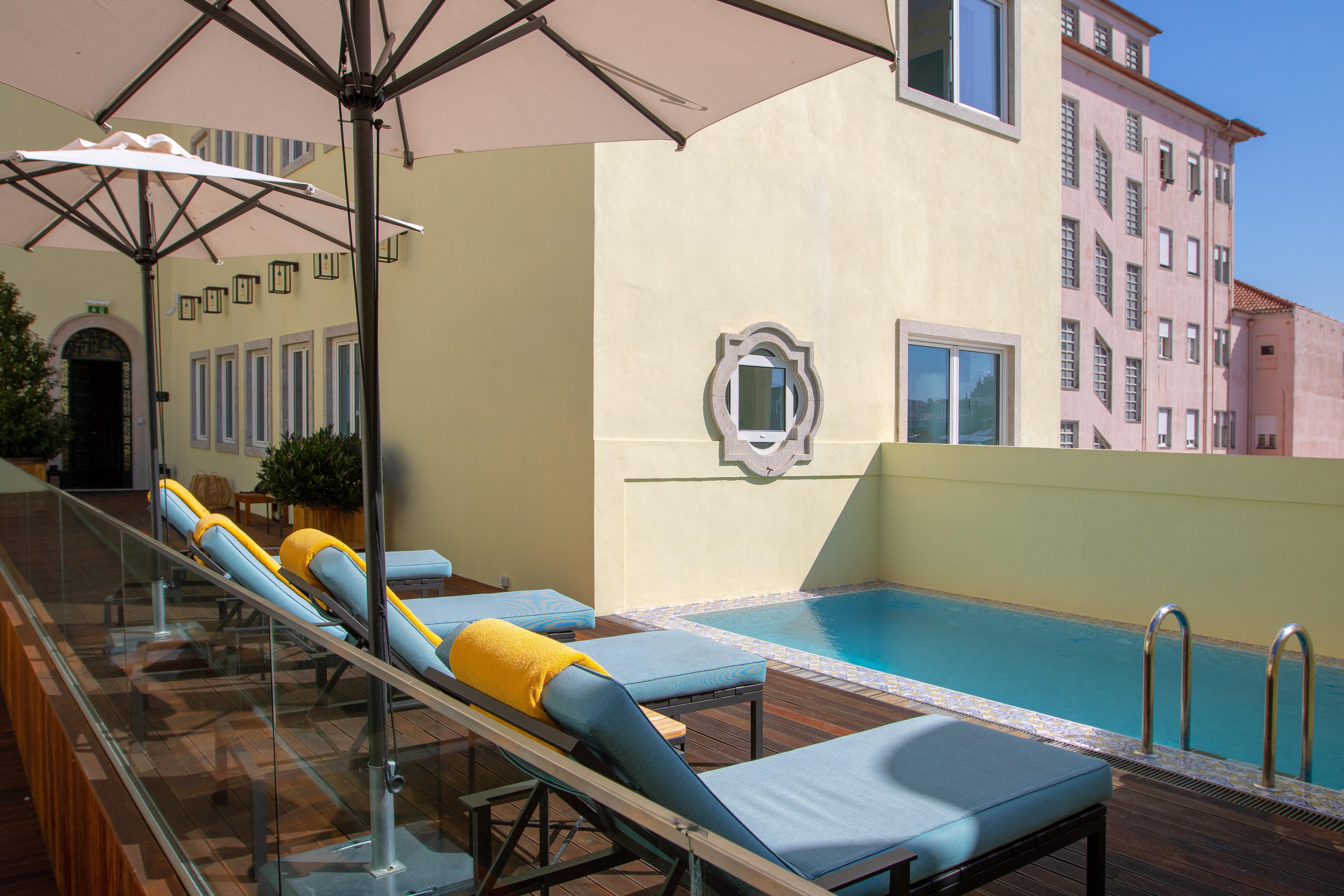 Hospes Infante Sagres Porto - Small Luxury Hotels Of The World מראה חיצוני תמונה Rooftop pool