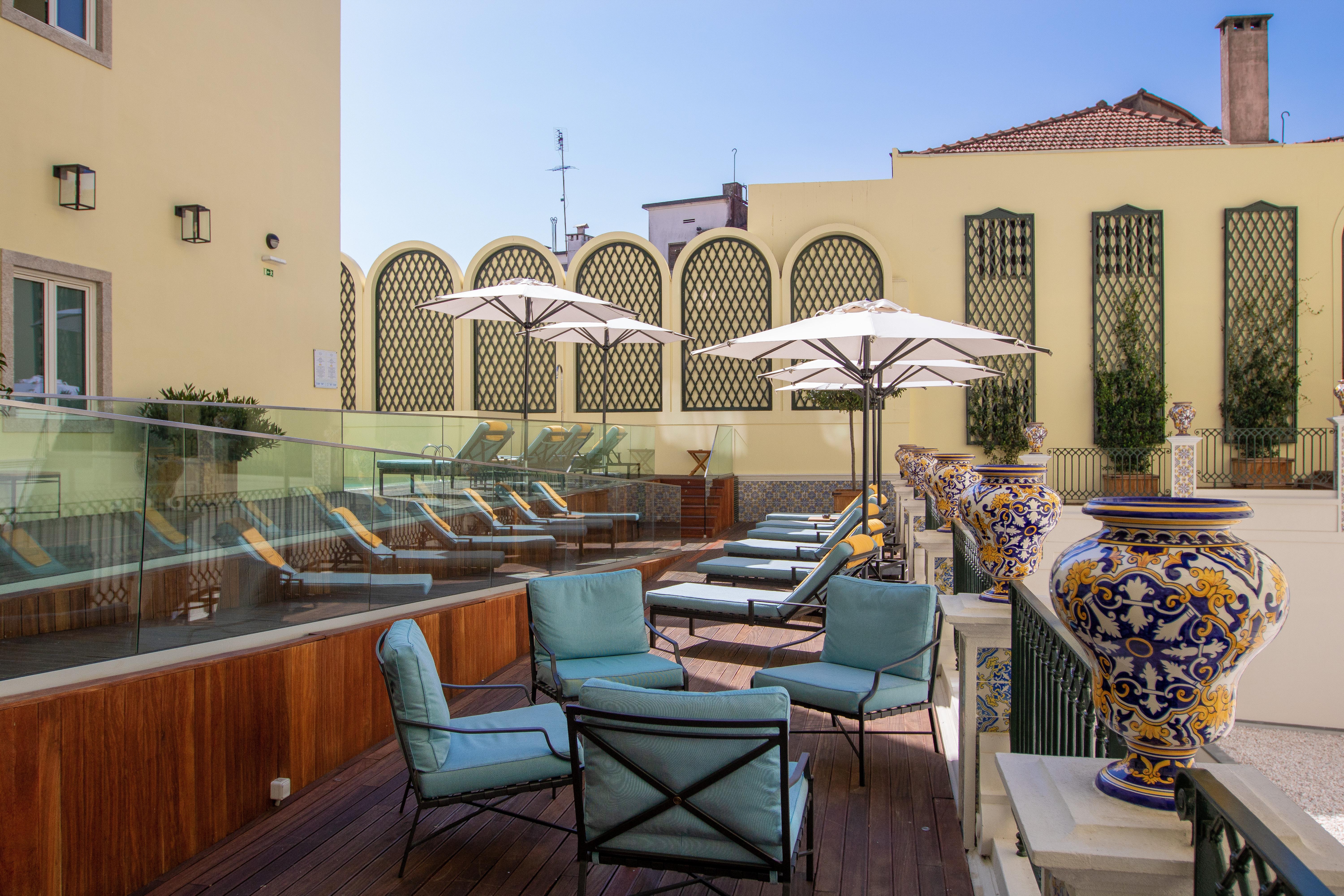 Hospes Infante Sagres Porto - Small Luxury Hotels Of The World מראה חיצוני תמונה Rooftop terrace